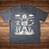 Deserted Visions Fluffy Vintage heavyweight t-shirt in light grey. An off-white esoteric design is on the front of the shirt.